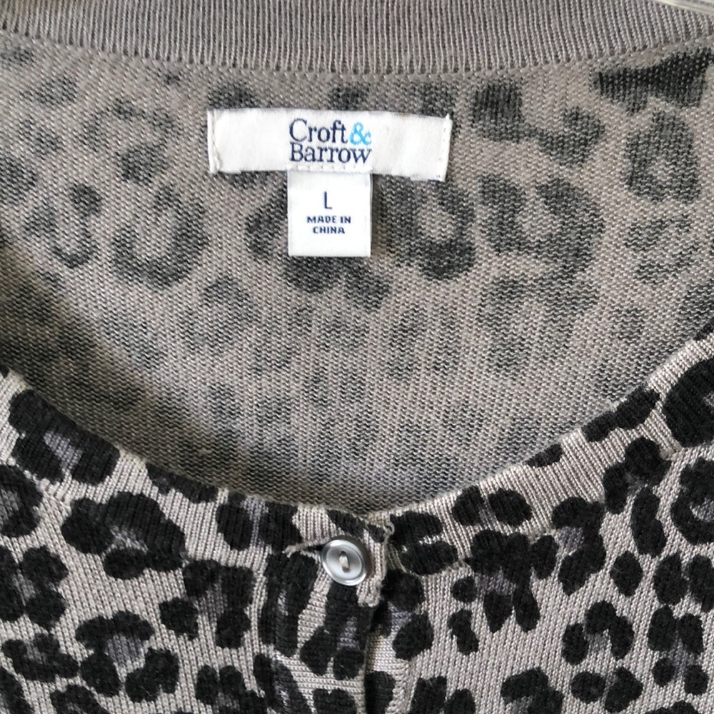 Croft and Barrow Leopard print sweater